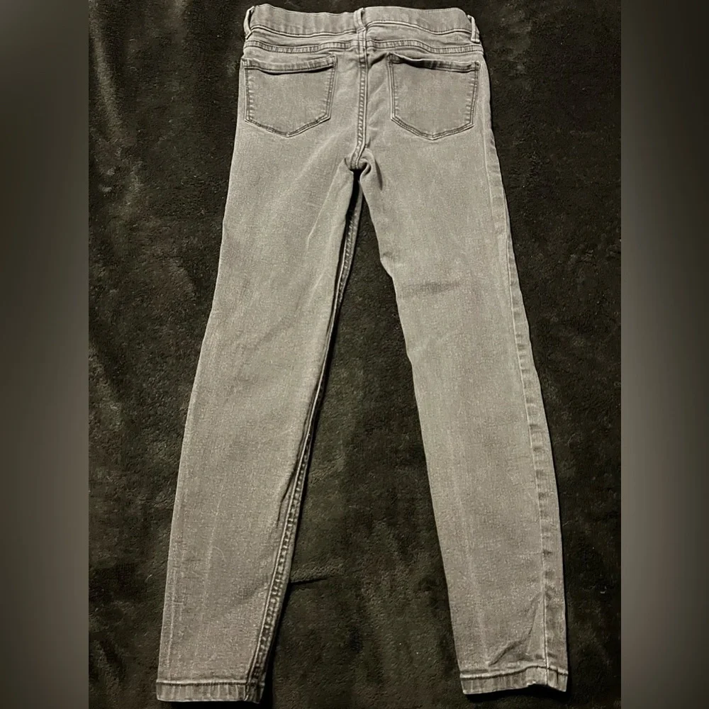 Girls Black Distressed Jeggings Size 10-12 Wonder Nation - Picture 3 of 3